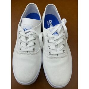 Keds Champion Sneakers Womens 5.5 White Canvas Low Top KW-CHAMP2-100